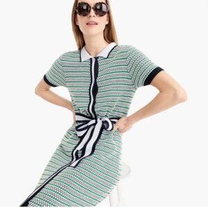 J Crew Button Front Midi Knit Sweater Dress Sz Small